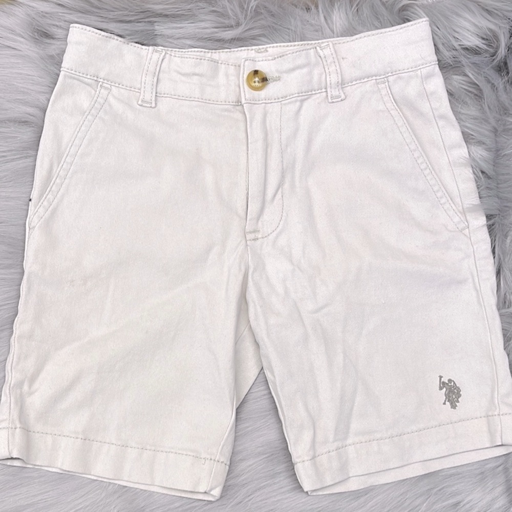 Beige Casual Shorts
